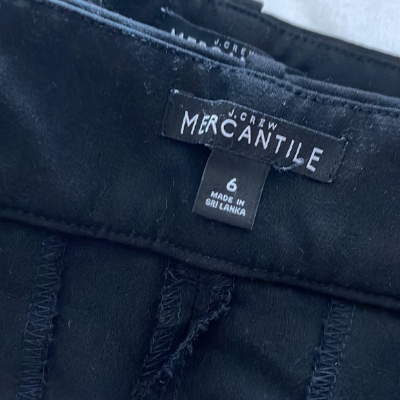 J. Crew Factory Ruby Pants Size 6 Black EUC - Picture 3 of 4